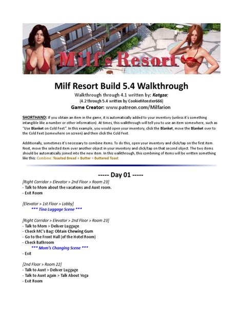 Milf Resort Build 6.2 Walkthrough .